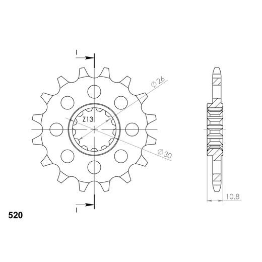 Ritzel SUPERSPROX CST-1579:17 17T, 520