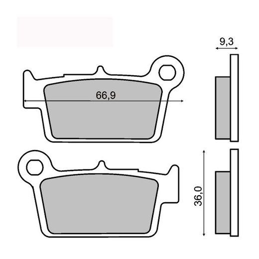 Bremsbeläge RMS 225101450 organic
