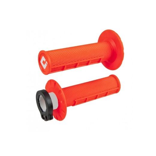 Grips set Lock-on ODI MX V2 H36HWO Flo-Orange Half-Waffle