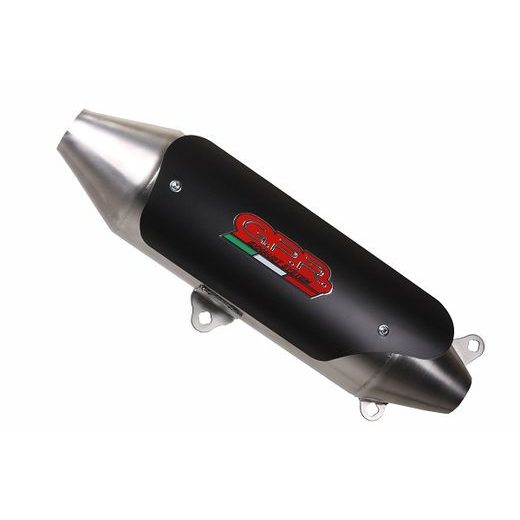 Slip-on exhaust GPR POWER BOMB QUA.5.CAT.BOMB Brushed Stainless steel including removable db killer and catalyst