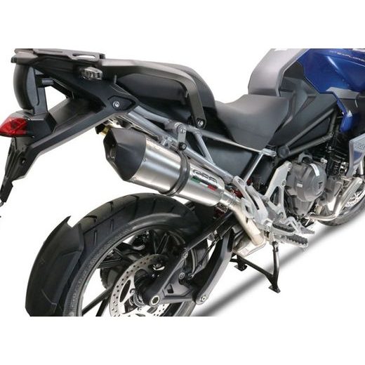 Slip-on exhaust GPR NEW GRAND PRIX EVO TITANIUM E4.T.100.GPAN.TO Brushed Titanium including removable db killer and link pipe