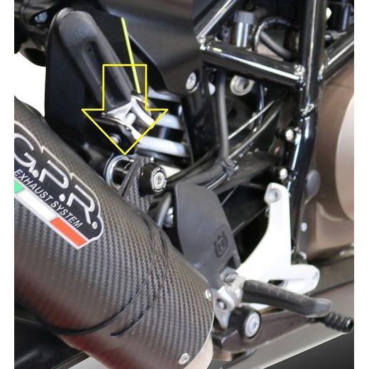 Slip-on exhaust GPR NEW GRAND PRIX EVO TITANIUM E4.HU.43.GPAN.TO Brushed Titanium including removable db killer and link pipe