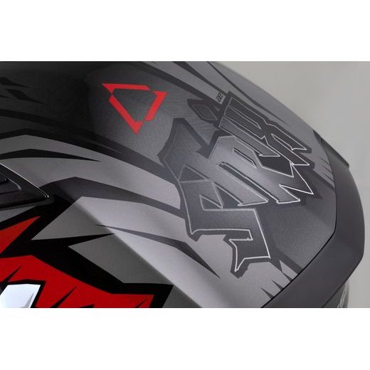 Full face helmet CASSIDA Orbit Strix red, gray, white, black M