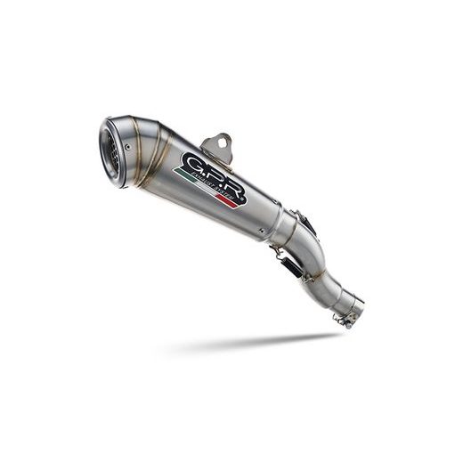 Slip-on exhaust GPR POWERCONE EVO VO.2.1.RACE.PCEV Brushed Stainless steel including link pipe