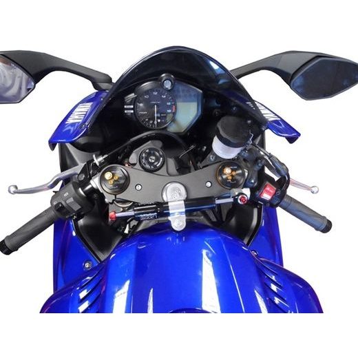 Steering damper kit BITUBO at side mounting complete with black shock absorber