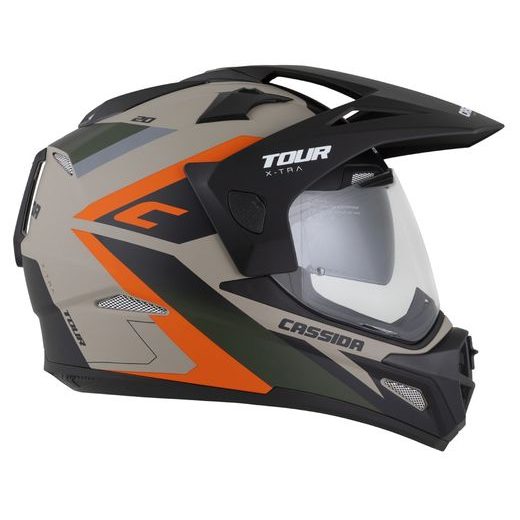Motocross Helmet CASSIDA TOUR 2.0 X-TRA /black matt peak XL