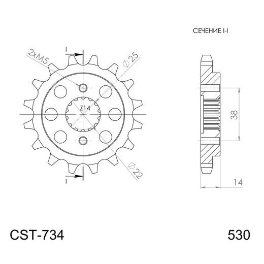 Ritzel SUPERSPROX CST-734:15
