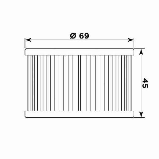 Ölfilter MIW H1005 (alt. HF111)