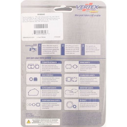 Top End Gasket Kit WINDEROSA TEGS 8100045