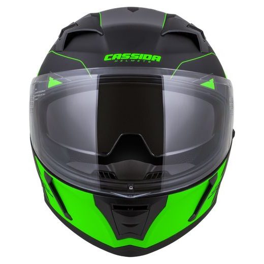 Full face helmet CASSIDA INTEGRAL 3.0 ROXOR black matt/ green/ grey 2XL