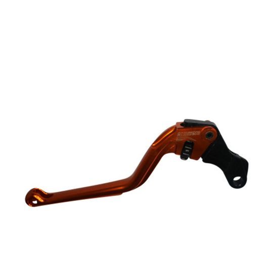 Clutch Lever ACCOSSATO fixed CNC-worked aluminium, orange