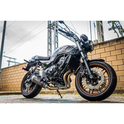 Auspuff komplett GPR SATINOX E5.CO.K.161.2.CAT.SAPO Inox Carbon look including removable db killer and catalyst