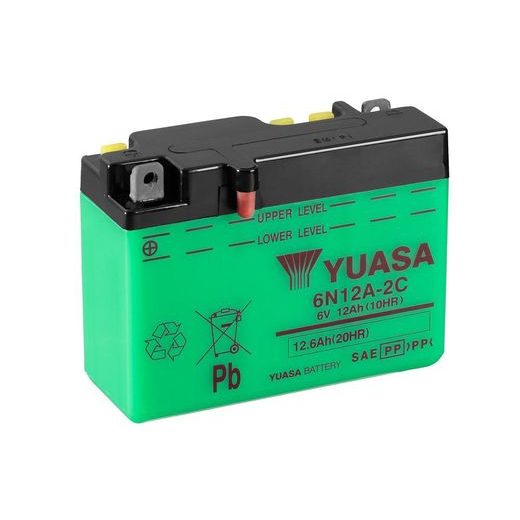 Conventional 6V battery NO ACID YUASA 6N12A-2C