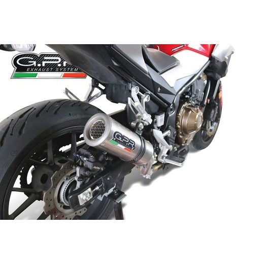 Slip-on exhaust GPR M3 H.253.2.M3.TN Brushed Titanium including removable db killer and link pipe