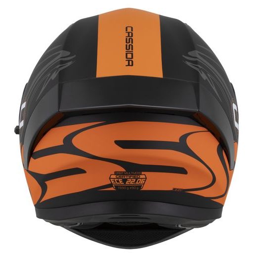 Full face helmet CASSIDA Orbit Multivers black matt,orange,gray,white 2XL