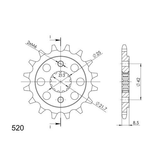 Ritzel SUPERSPROX CST-512:16 16T, 520