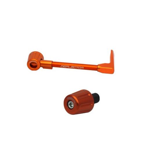 Lever guard ACCOSSATO with orange hose and joint right, aluminium