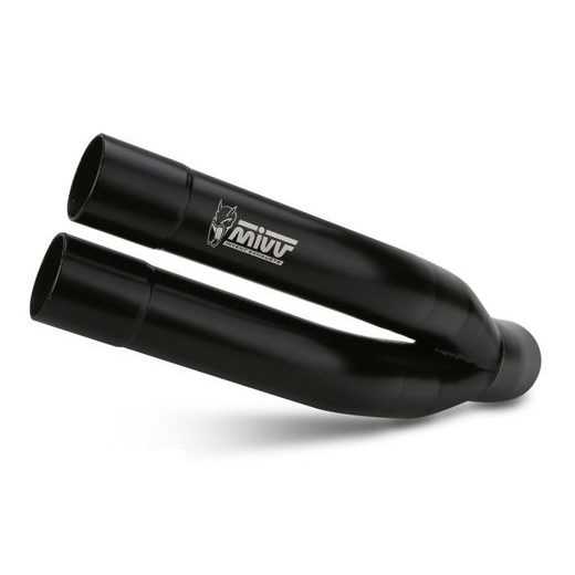 Auspuffendstück MIVV DOUBLE GUN K.018.SDGB Steel black