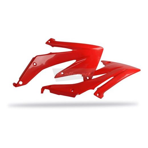 Radiator scoops POLISPORT 8411300003 (pair) rot CR 04