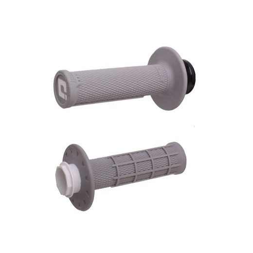 Grips set Lock-on ODI MICRO-X V2 H36MXG Grey - Soft/Black Half-Waffle