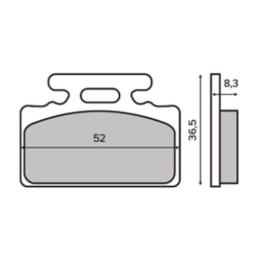 Bremsbeläge RMS 225103440 organic