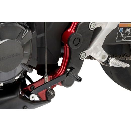 Gear shift pedal PUIG 22123A blau adjustable