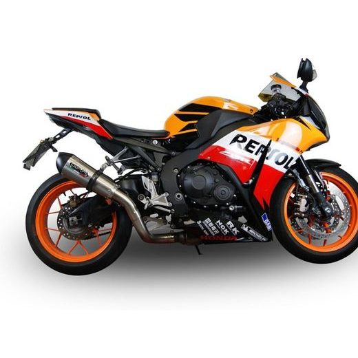 Slip-on exhaust GPR NEW GRAND PRIX EVO TITANIUM H.242.GPAN.TO Brushed Titanium including removable db killer and link pipe