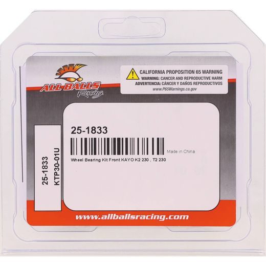 Wheel Bearing Kit All Balls Racing WB25-1833