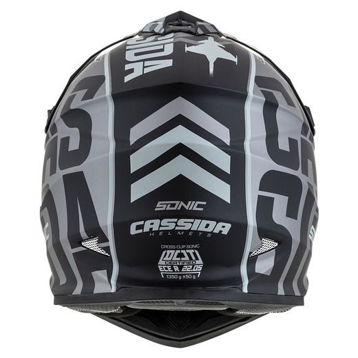 Motocross Helmet CASSIDA CROSS CUP SONIC matt grey /black XL