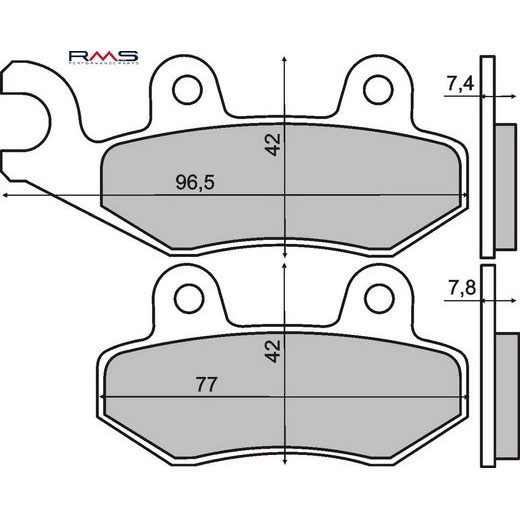 Bremsbeläge RMS 225101420 organic