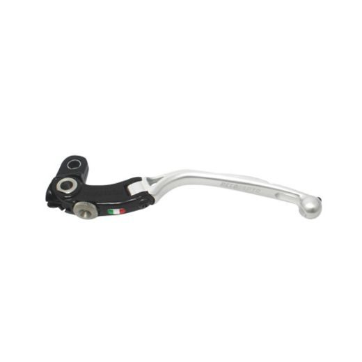 Folding lever ACCOSSATO aluminium, master cylinder silber