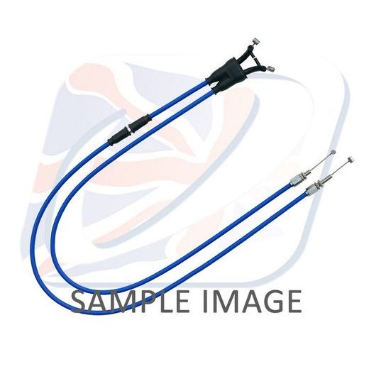 Throttle cables (pair) Venhill T01-4-139-BL featherlight blau