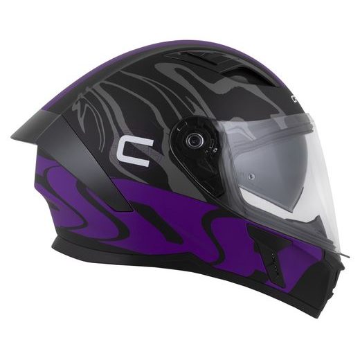 Full face helmet CASSIDA Orbit Multivers black matt,purple,gray,white L