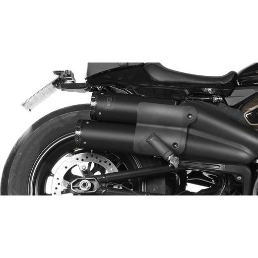 2 Auspuffendstücke MIVV HR-1 HD.004.LH1BC Black with carbon cap