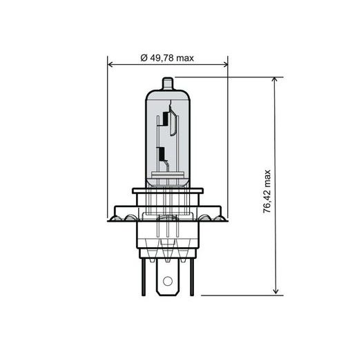 Lamp RMS 246510050 H4 12V 60/55W