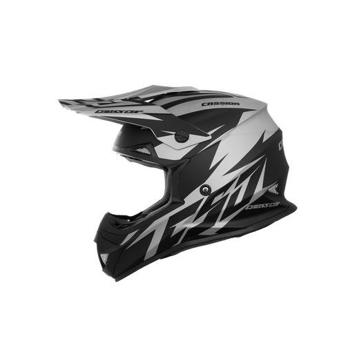 Motocross Helmet CASSIDA CROSS CUP TWO grau matt/schwarz S