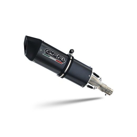 Slip-on exhaust GPR FURORE EVO4 H.268.CAT.FP4 Matte Black including removable db killer, link pipe and catalyst