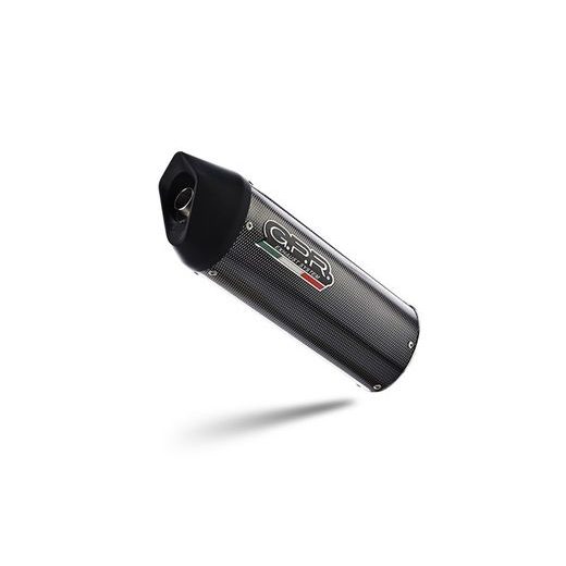 Slip-on exhaust GPR FURORE POPPY H.222.1.FUPO Matte Black including removable db killer and link pipe