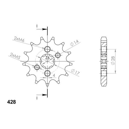 Ritzel SUPERSPROX CST-277:13 13T, 428