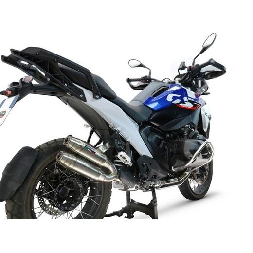 Dual slip-on exhaust GPR DEEPTONE DUPLEX BM.109.1.DEPX Brushed Stainless steel including removable db killers and link pipes