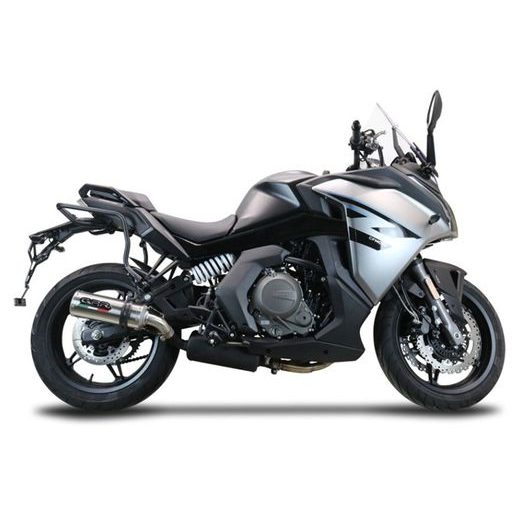 Slip-on exhaust GPR M3 INOX CF.7.1.M3.INOX Brushed Stainless steel including removable db killer and link pipe