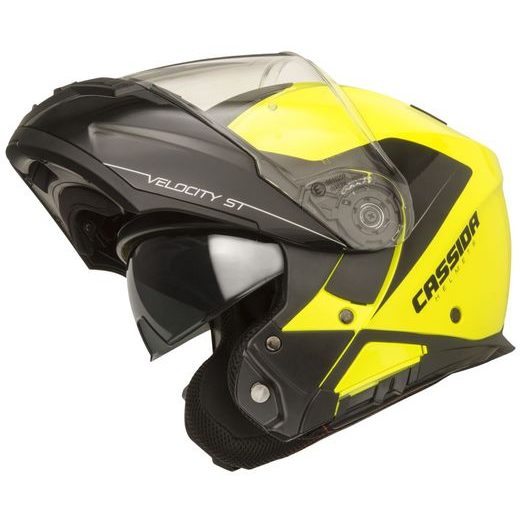 Full face helmet CASSIDA VELOCITY ST 2.1 yellow fluo / black S