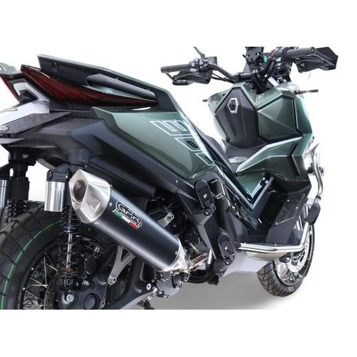 Slip-on exhaust GPR FURORE-X SCOOTER Z.18.RACEDB.FXSC Matte Black including removable db killer and link pipe