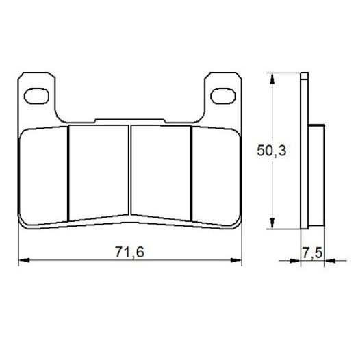 Bremsbeläge ACCOSSATO AGPA109 ST