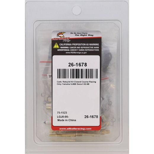 Carburetor Rebuild Kit All Balls Racing CARK26-1678