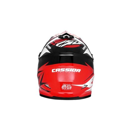 Motocross Helmet CASSIDA CROSS CUP TWO rot/weiss/schwarz M
