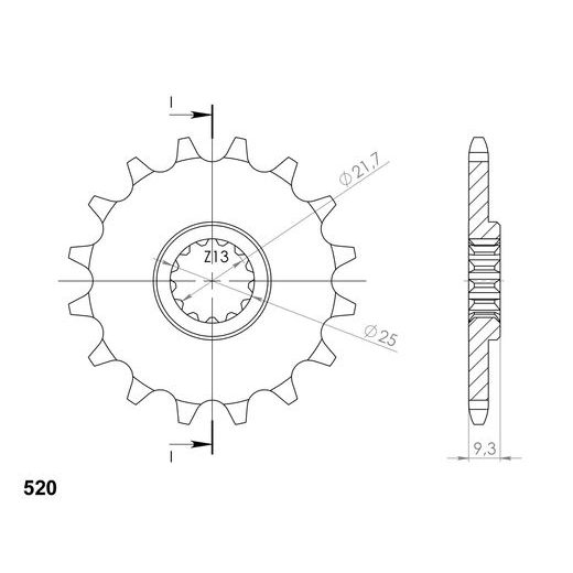 Ritzel SUPERSPROX CST-1539:14 14T, 520
