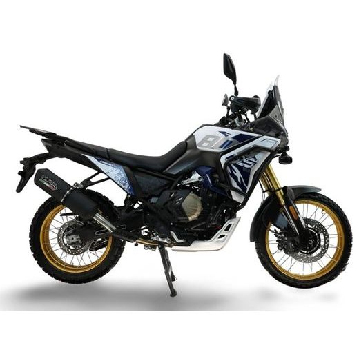 Slip-on exhaust GPR GHISA VO.9.GHI Matte Black including removable db killer and link pipe