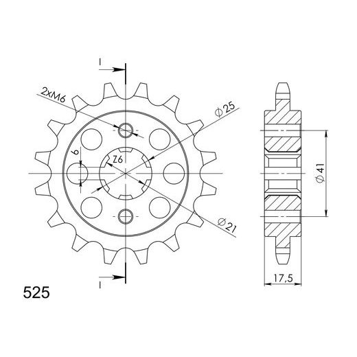 Ritzel SUPERSPROX CST-294:15 15T, 525