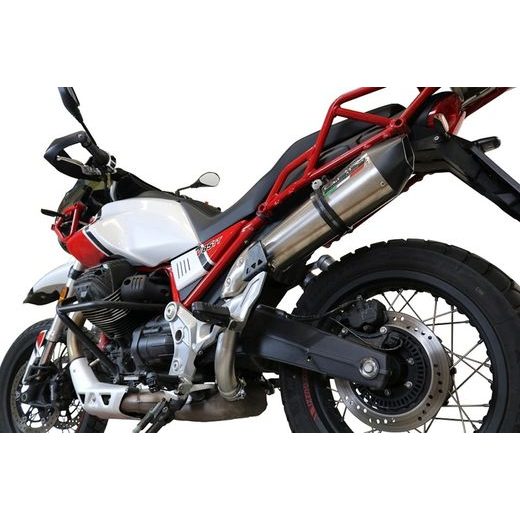 Slip-on exhaust GPR NEW GRAND PRIX EVO TITANIUM E4.GU.61.GPAN.TO Brushed Titanium including removable db killer and link pipe